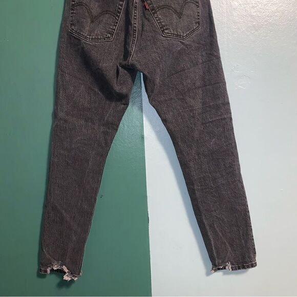 501 Levi Black Skinny Jeans Size 25 - Picture 8 of 9